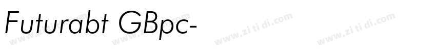 Futurabt GBpc字体转换